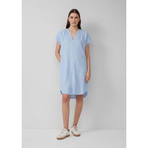 s.Oliver - Blousejurk - Lichte en Luchtige Linnenmix - V-hals - Halflang