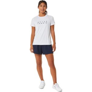 Asics T-Shirt Court Tennis Graphic Dames Wit