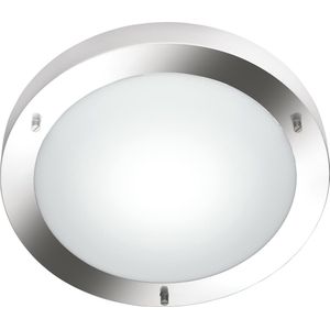 TRIO Condus - Plafondlamp - Nikkel mat - excl. 1x E27 60W - Badkamerverlichting - IP44