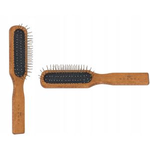 Gorgol Houten Haarborstel met Lucht kussen en Metalen Pinnen