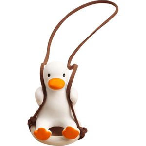 Eend SwingSwinging Duck Auto Spiegel Achteruitkijkspiegel Ornamenten-Hanger Verjaardagsgeschenken -Decoratie Hangende Auto Charm auto spiegel hanger