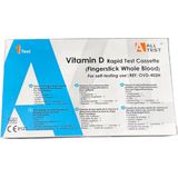 Vitamine D - Zelftest - Volbloed vingerprik - Resultaat in 10 minuten - 1 test kit