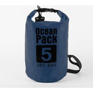 Waterdichte Tas - Dry bag - 5L - Blauw - Ocean Pack - Dry Sack - Survival Outdoor Rugzak - Drybags - Boottas - Zeiltas