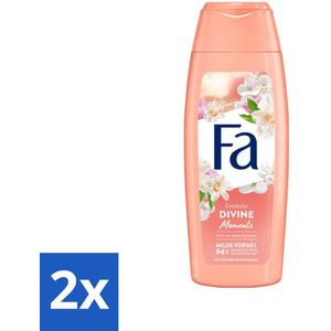 2 x Fa - Douchecrème - Divine Moments - Verzorgen & Voeden - Verfrissend - 250 ml - Douchecrème - Fa - Divine Moments - Wilde Camelia - Verzorgende