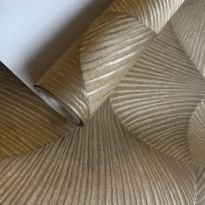 Rasch - Vliesbehang - Goud - Vinyl - 10,05 x 0,53 m