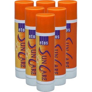 Etos Sun Care Lippenbalsem factor 15 - 6 gr - 6 stuks