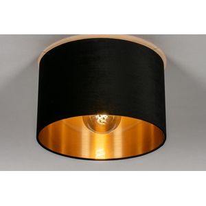 Lumidora Plafondlamp 30918 - E27 - Zwart - Goud - Metaal - 40 cm