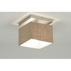 Lumidora Plafondlamp 71810 - Plafonniere - ADELAIDE - E14 - Taupe - Textiel