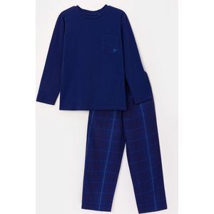 Woody pyjama jongens/heren - donkerblauw - 242-11-MWB-Z/889 - maat L