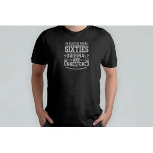 Built in The Sixties Original - T Shirt - MotorcycleLife - Dad - Papa - RideOrDie - BikerVibes - BornToRide - MotorLeven - Motorrijders - TweeWielen - Motorrit