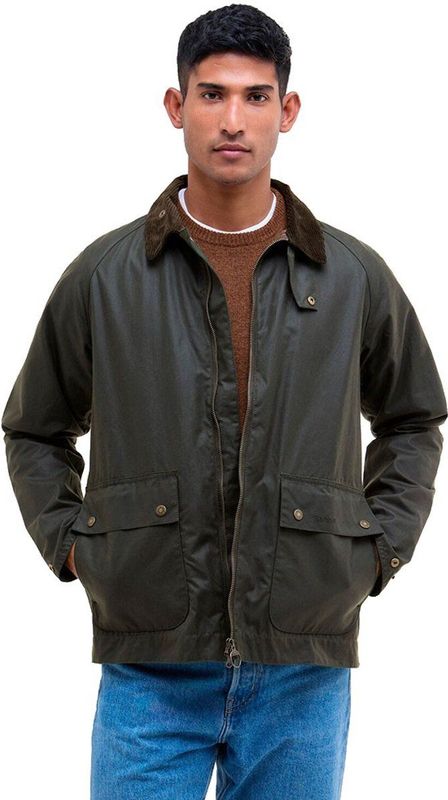 Barbour - Short Bedale - Jas - Grijs - Waterproof