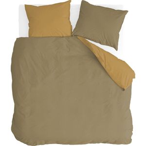 Byrklund - Side Way - Dekbedovertrek - Geel - Katoen - 200 x 200 / 220 cm