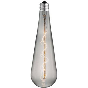 Lucande - E27 LED-lamp - Glas, metaal - E27 - rookgrijs