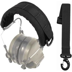 Tactische Headset Cover - Oorbeschermers Modulaire Cover - Molle Hoofdband met D-ring voor Microfoon Hoofdtelefoon