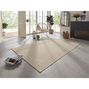 Flycarpets Elle Decoration - Laagpolig - Binnen & Buitenkleed - Handgeweven Look - Dreux - Creme - 200x290 cm