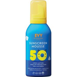 EVY Zonnebrand Mousse Kids - SPF 50 150 ml - Beschermend en Hydraterend - Dermatalogisch aanbevolen - Zweet en water bestendig
