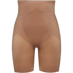 Spanx Thinstincts 2.0 - High-Waisted Mid-Thigh Short - Maat XL - Kleur Café au Lait (Dark Nude)