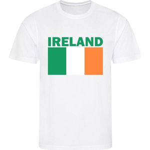 Ierland - Ireland - T-shirt Wit - Voetbalshirt - Maat: S - Landen shirts