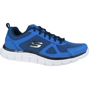 Skechers Track-Bucolo 52630-BLLM, Mannen, Blauw, Trainingschoenen,Sportschoenen, maat: 44