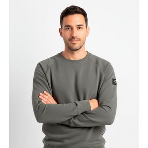 ECOALFvoor mannen. MCMGASTARLES0336W25-424 Sweater Arles groen (S), Casual, Gerecycled polyester, Duurzaam