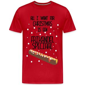 All I Want For Christmas Is Een Frikandel Speciaal Premium T Shirt Heren