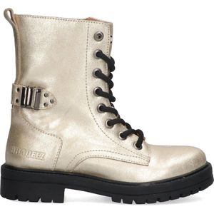 Braqeez - 424761-995 - Veterboots - Goud - Suède - Veters