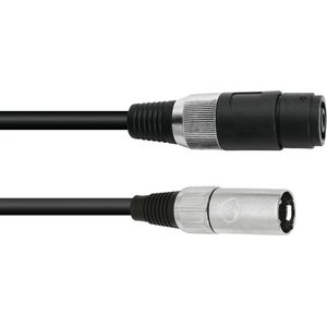 Omnitronic 30225590 XLR Adapterkabel [1x Luidspreker-koppeling - 1x XLR-stekker 3-polig] 1.00 m Zwart