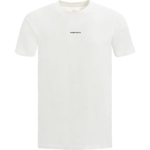 Purewhite - Heren Regular fit T-shirts Crewneck SS - Off White - Maat L