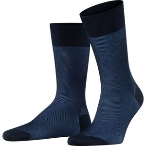 FALKE Fine Shadow Business & Casual katoen sokken heren blauw - Maat 43-44