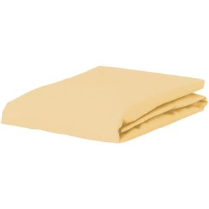 ESSENZA Minte Hoeslaken Yellow straw - 90x200 cm