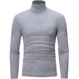 Heren Lang Thermo Onderhemd met Rolkraag - Zacht Thermisch Ondergoed voor Winter Ski Snowboard