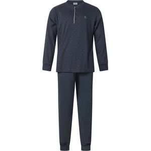 Gentlemen - aangeruwde heren pyjama 114276 - extra dik - knoophals - maat L