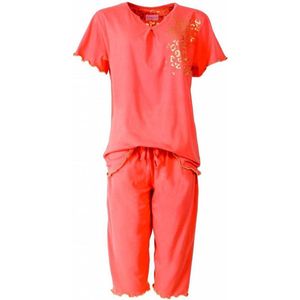 Irresistible Dames Pyjama - 3/4 broek - Oranje - Maat M
