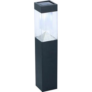 Grundig Solar Tuinverlichting 1 Stuk - Tuinverlichting op Zonne Energie - Solar Lamp - Tuinfakkels - LED Buitenlampen - Zwart