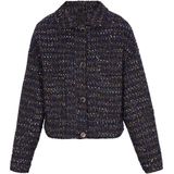 DreiMaster Klassik Tussenjas  blauw / nachtblauw / donkerlila