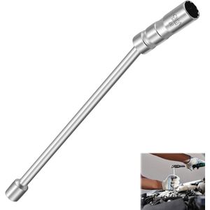 Hoge kwaliteit Bougiesleutel 30 cm verlenging 3/8 inch met magnetisch inzetstuk 16 mm, universele flexibele installatiegereedschapsset