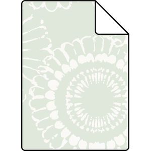 Proefstaal ESTAhome behang bloemen mintgroen - 26,5 x 21 cm - 128861-S