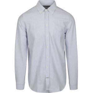 Steppin' Out Overhemd Oxford Streep Lichtblauw - Maat 3XL - Heren - Casual Shirt