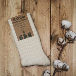 GoWith-Biologische katoen sokken-2 paar-wijn cadeau-linnen sokken-sokken dames-sokken heren-maat 38-40