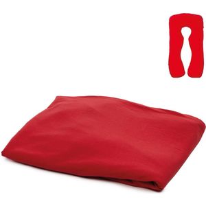 MeraLife® Zwangerschapskussen Hoes (U-Vorm) XXL - Zwangerschapskussens - Zijslaapkussen - Lichaamskussen - Kussenhoes - 140x80cm - Rood