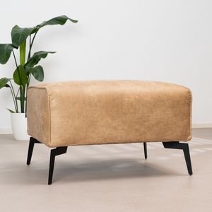 Bronx71® Industriële hocker Vegas eco-leer beige