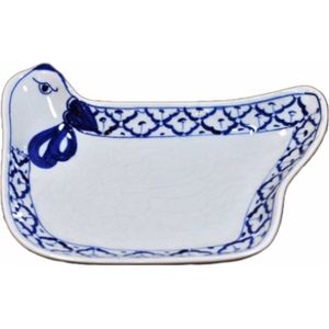 Thais servies - Aziatisch servies - Schaal - Bord - Serveerschaal - Dier - Handgemaakt en geschilderd