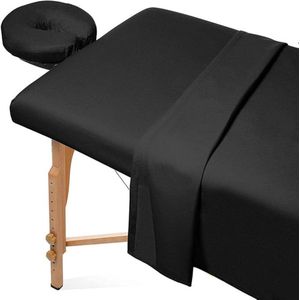 Zylo® Massagetafel Hoeslaken - Massagetafel - Massagetafel Inklapbaar - 25 x 20 x 10 cm - zwart