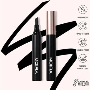 Moira | Waterproof Jumbo Edge Liquid Liner 001 Black