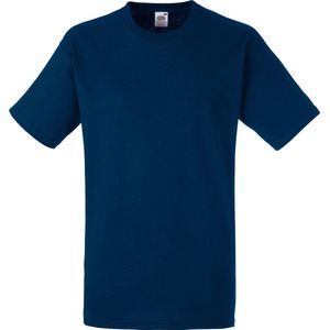 Fruit Of The Loom - Heavy Weight - Katoenen T-shirt - Navy - Korte Mouwen