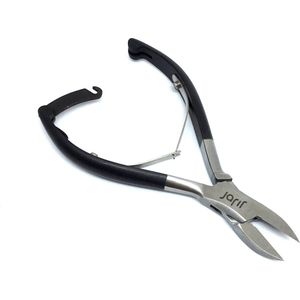 Jarif - Nageltang - RVS - 14 cm - Zwart - Rechte Bek