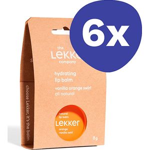 The Lekker Company Lippenbalsem Vanille Swirl (6x 8g)