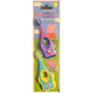 Peppa Big tandenborstel met bijtring - 2 stuks - Peppa Pig - Baby - Mondverzorging