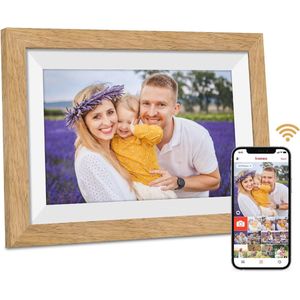 Digitale Fotolijst 10.1 Inch WiFi met 32GB Geheugen - HD IPS Touchscreen, Automatisch Roteren, Deel Foto's & Video's
