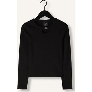 Nik Nik Presley Ls Rib Top Tops T-shirts Meisjes - Shirt - Zwart4